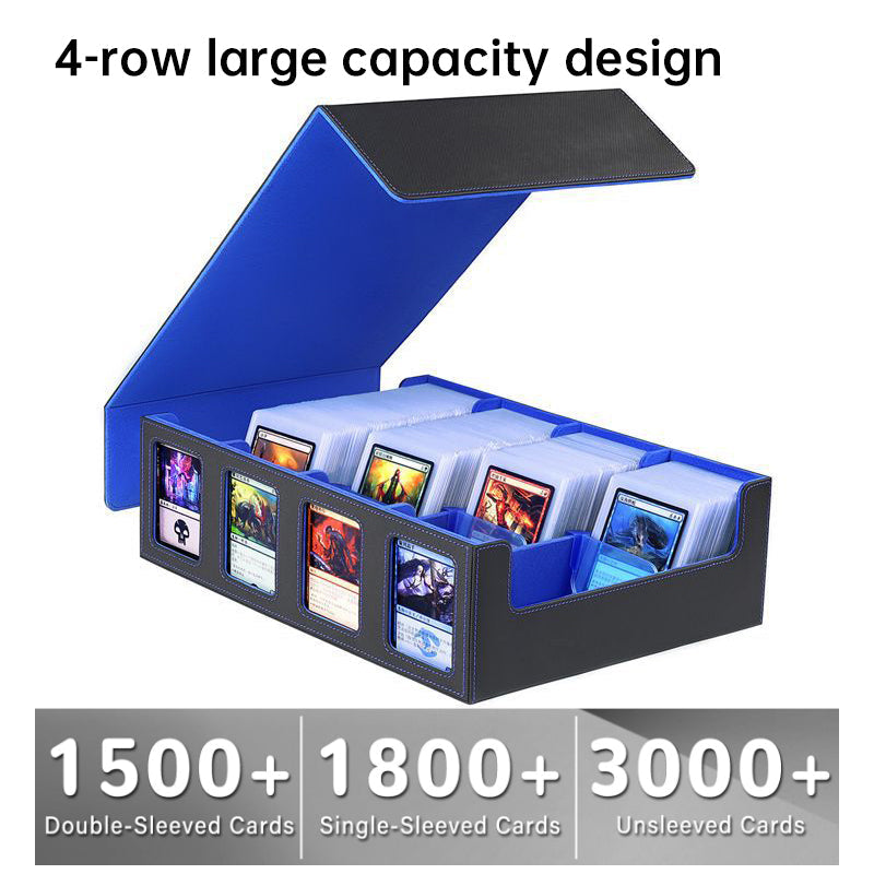 Large-capacity 3000+ Tabletop Game Card Storage Box - Yu-Gi-Oh! & Pokémon Flip-Top Card Case