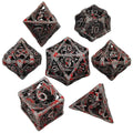 Flying Dragon Dices Hollow Metal Dice set Polyhedral Dice D20 DND Dice set for Dungeon and Dragons Tabletop Games RPG Dices set