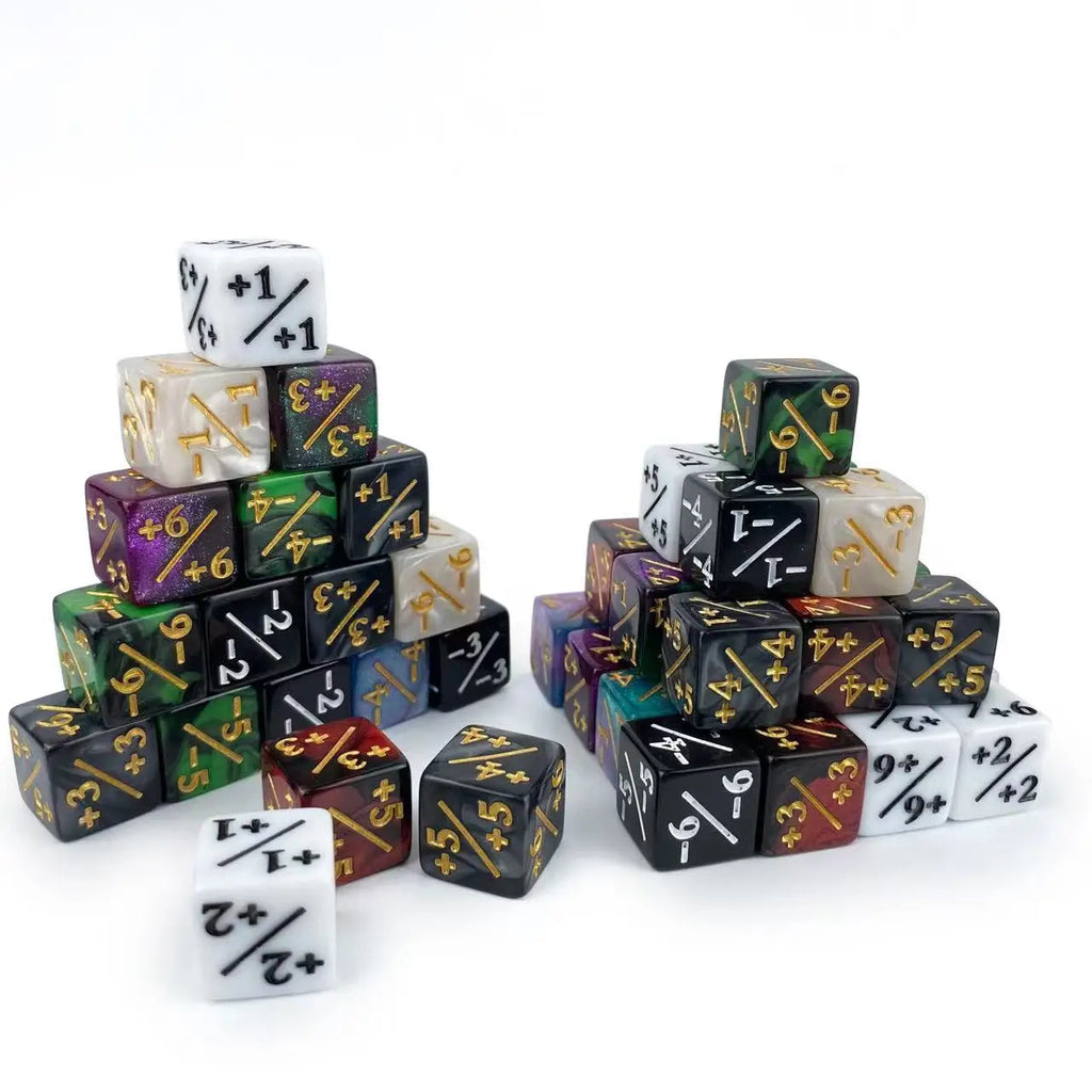 48 Pcs Magic The Gathering MTG Counter Dice Marble Bulk Life Counters Tokens Dice CCG Creature Stats