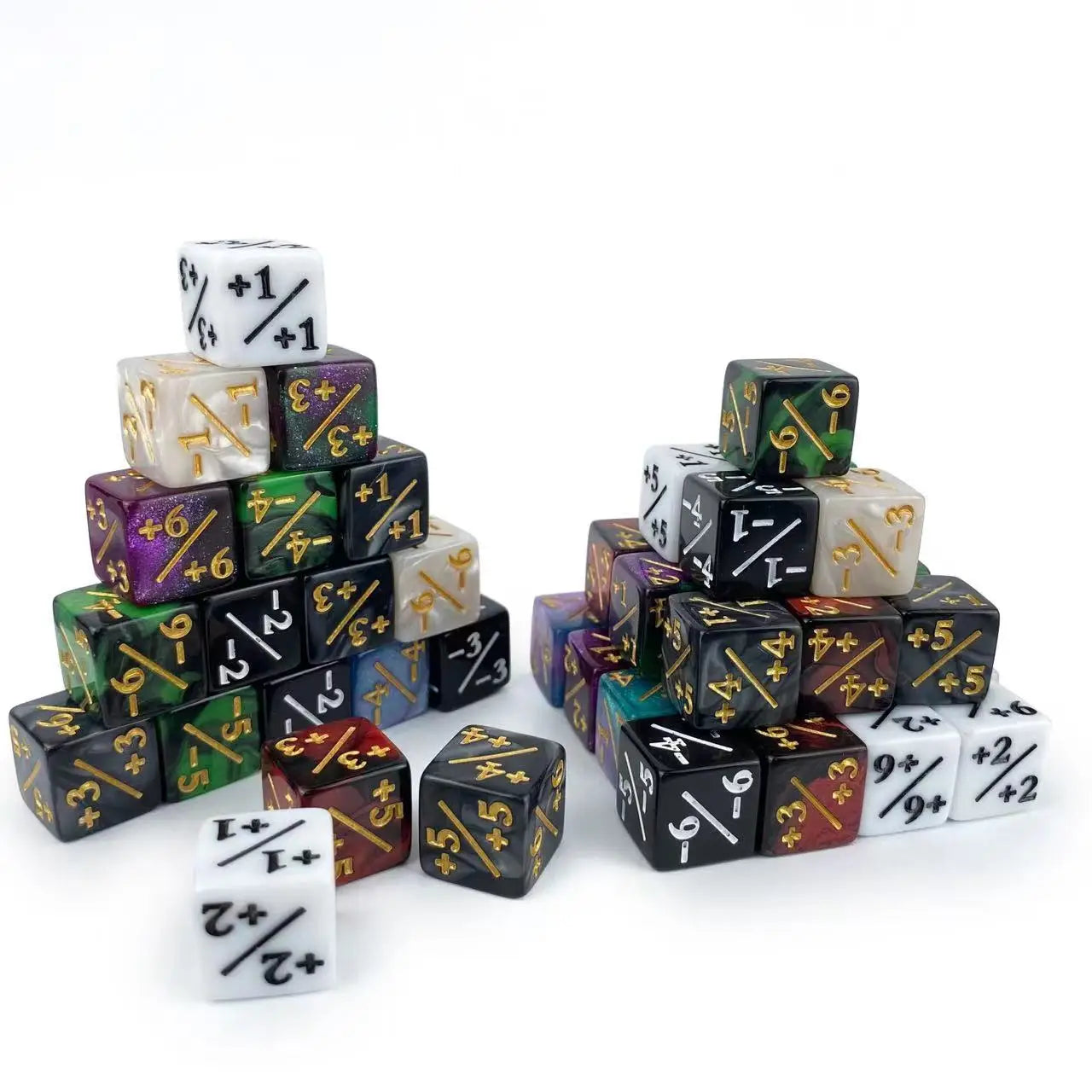 48 Pcs Magic The Gathering MTG Counter Dice Marble Bulk Life Counters Tokens Dice CCG Creature Stats