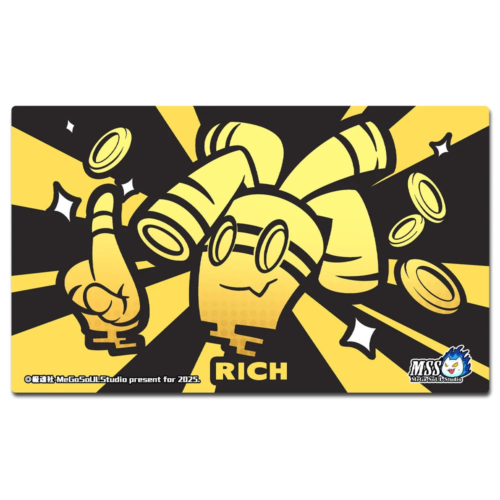 600*350*2MM Diy Pokemon Gholdengo Playmat Self Made Fan PTCG Peripherals Single Player Battle Card Pad Gaming Mouse Pad