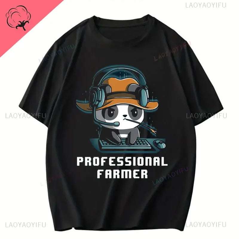 DND Printed T Shirt The Dice Giveth and The Dice Taketh Cats Adventurers Fantasy RPG Role Playing Tabletop Games Cotton T-Shirt