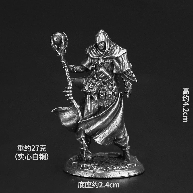 Bronze Metal Dragon and Dungeon Soldier Model Handmade Desktop Game Ornament Chess Toys Gifts Accessories