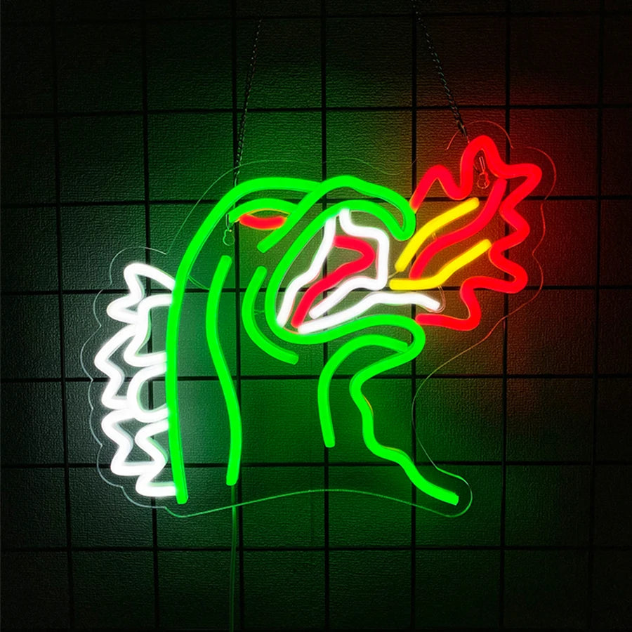 Anime Neon Sign Dinosaurs Neon Sign LED Neon Lights for Bedroom Wall Game Room Party Decor for Kids Boys Man Cave,Gifts