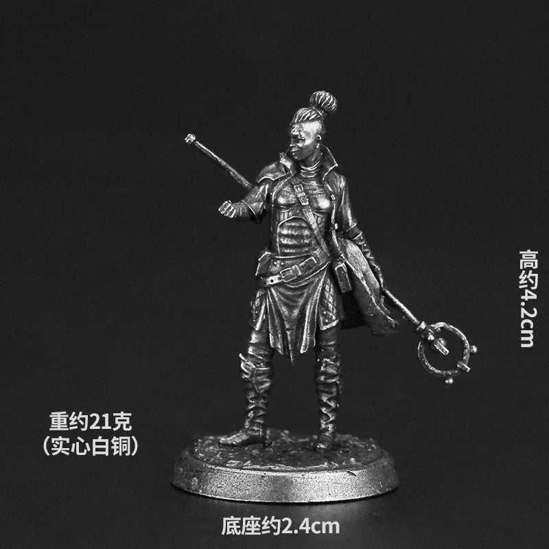 Bronze Metal Dragon and Dungeon Soldier Model Handmade Desktop Game Ornament Chess Toys Gifts Accessories