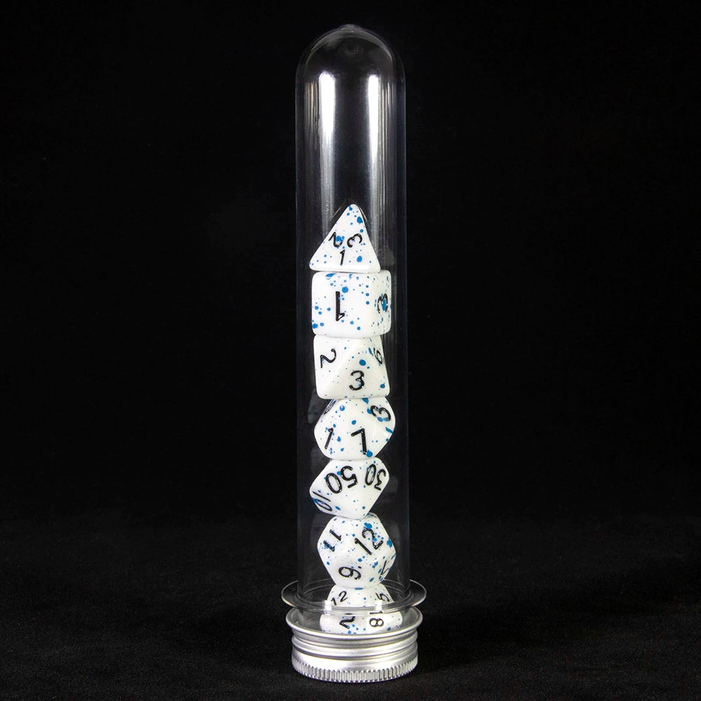 DND Dice 7 Pieces Polyhedral Dice Set with Tube,for D&D TRPG Board Game and Role Playing Game Accessories