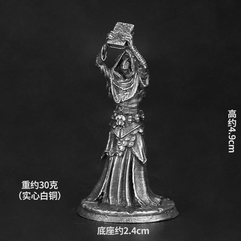 Bronze Metal Dragon and Dungeon Soldier Model Handmade Desktop Game Ornament Chess Toys Gifts Accessories