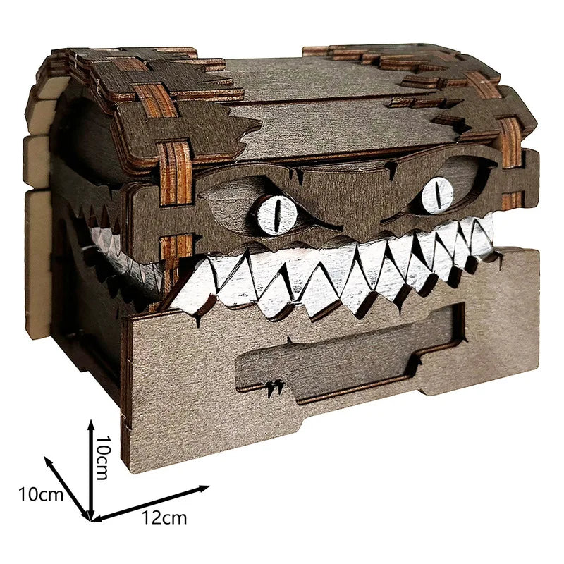 Dungeons And Dragons Treasure Chest Monster Figurines Dice Storage Building Block Crafts Ornaments Games Movies Peripherals Toys