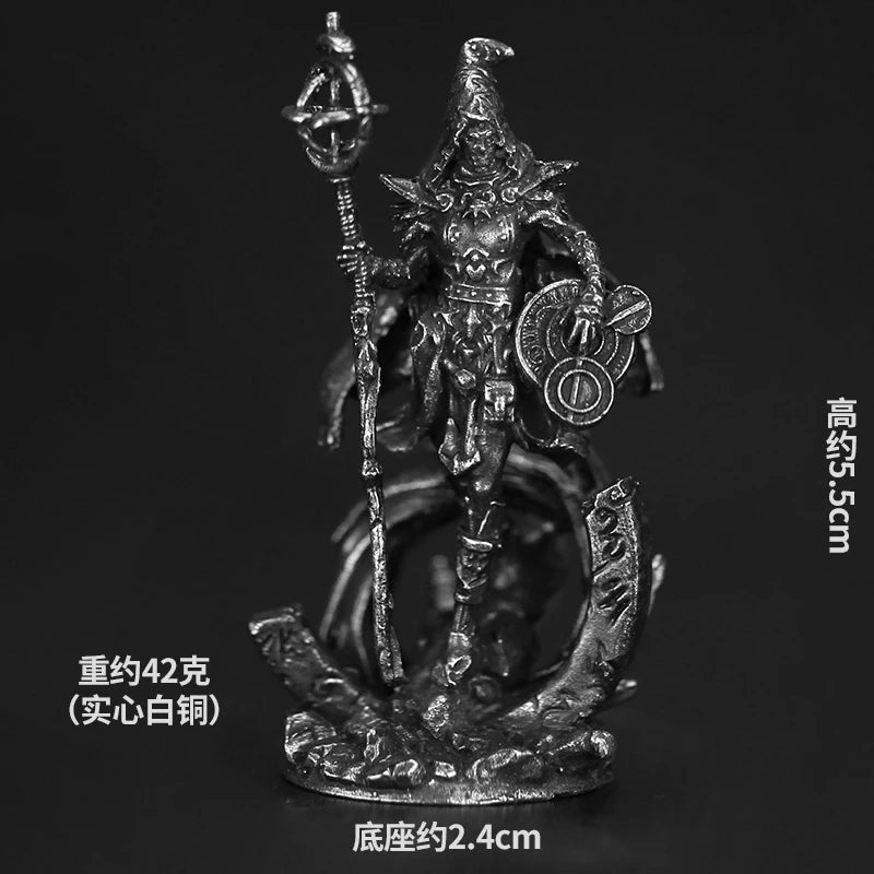 Bronze Metal Dragon and Dungeon Soldier Model Handmade Desktop Game Ornament Chess Toys Gifts Accessories