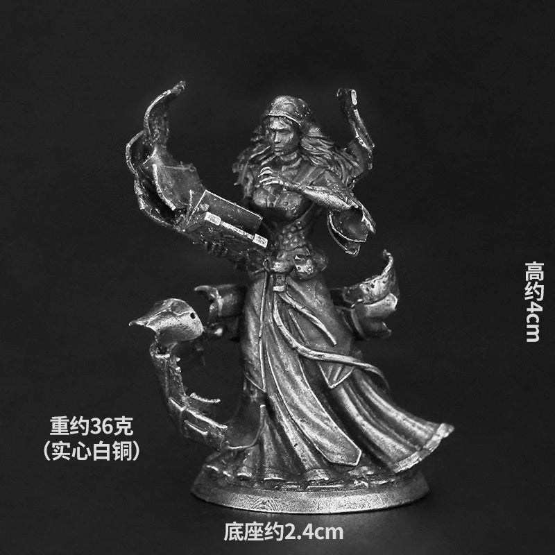 Bronze Metal Dragon and Dungeon Soldier Model Handmade Desktop Game Ornament Chess Toys Gifts Accessories