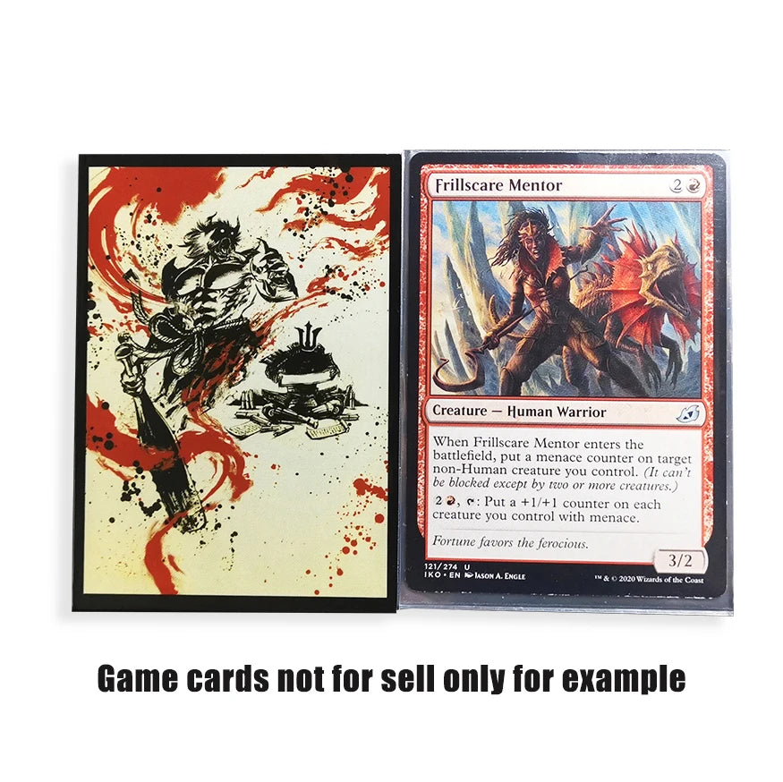 60Pcs Cartoon Game Card Sleeves Made of High-quality PP 66x91mm,Excellent Christmas Halloween Gifts for Card Collectors