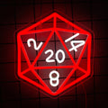 Dice Led Neon Sign, Dungeons And Dragon Dice Game Signs, Used For Role Playing, Bars, Men'S Caves, Club Wall Decorations.