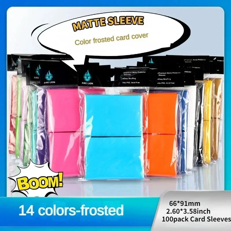 100 Counts 2.5"x3.5" Card Sleeves for Standard Sized Board Game for MTG Magic The Gathering Pokemon Sport Trading Cards 66x91mm