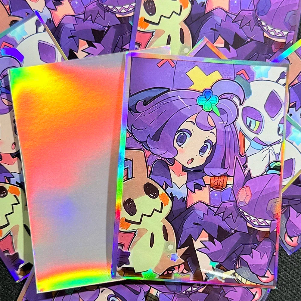 60PCS Acerola Card Sleeves Trading Card Protector Cartoon Animation Card Protector Shield Outer Cover Magic MTG/PTCG 67x92mm