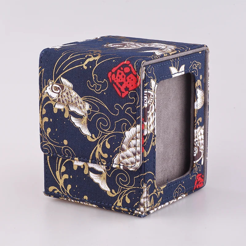 Deck Box for MTG Cards Trading Card Storage Box With Display Window Collectible Trading Card Cases Holds 120+ Sleeved Deck