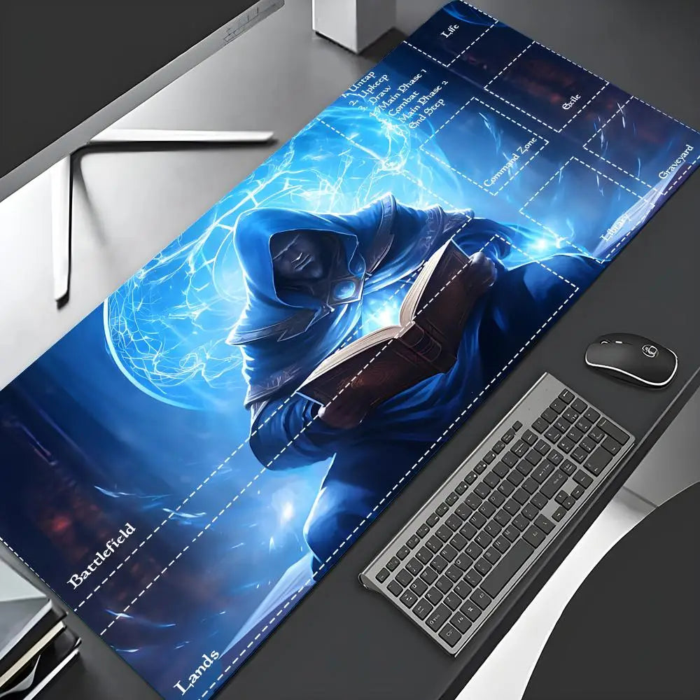 MTG The Magic Gathering Play Mats Original Handcrafted TCG Playmat with Rubber Bottom & Stitched Edge CCG Card Mat 900x400MM