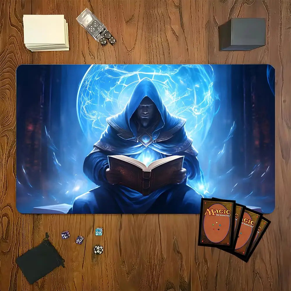 MTG The Magic Gathering Play Mats Original Handcrafted TCG Playmat with Rubber Bottom & Stitched Edge CCG Card Mat 900x400MM
