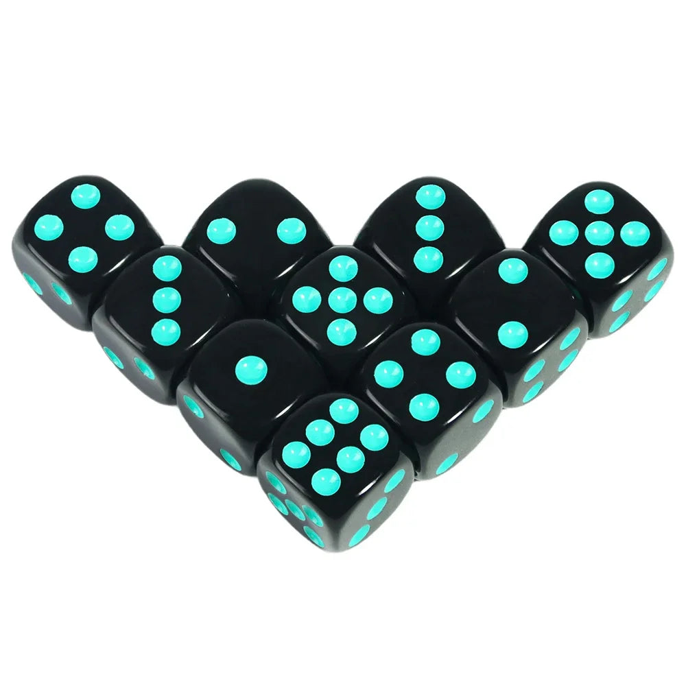 16mm Game Dice D6 of Rounded Corner Six Sided Dice for DND, RPG,Table Board Game or Teaching Math