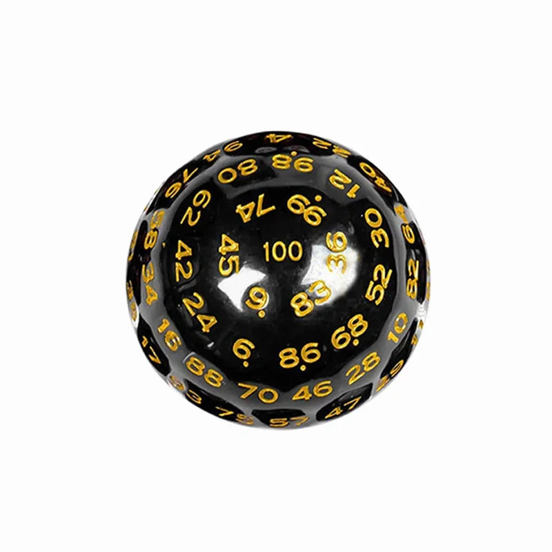 D100 Dice Polyhedral Acrylic 100 Sided Dices For Table Board Role Playing Game Bar Funny Kids Party Entertaiment