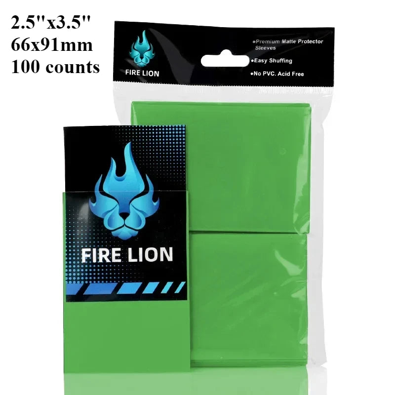 100 Counts 2.5"x3.5" Card Sleeves for Standard Sized Board Game for MTG Magic The Gathering Pokemon Sport Trading Cards 66x91mm