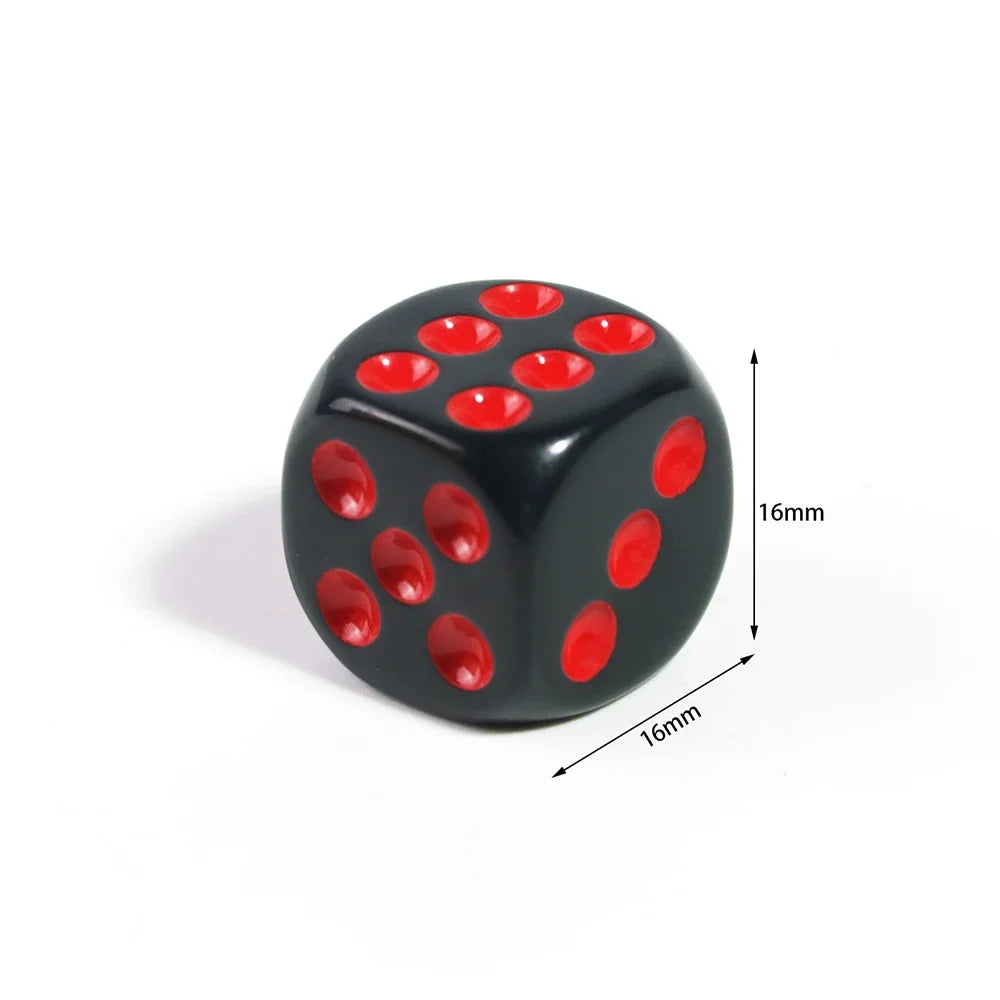16mm Game Dice D6 of Rounded Corner Six Sided Dice for DND, RPG,Table Board Game or Teaching Math