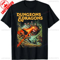 Dungeons & Dragons Strike The Beholder T-Shirt Classic RPG Game Printed Shirt Men Crewneck Cotton Short Sleeve Summer Streetwear
