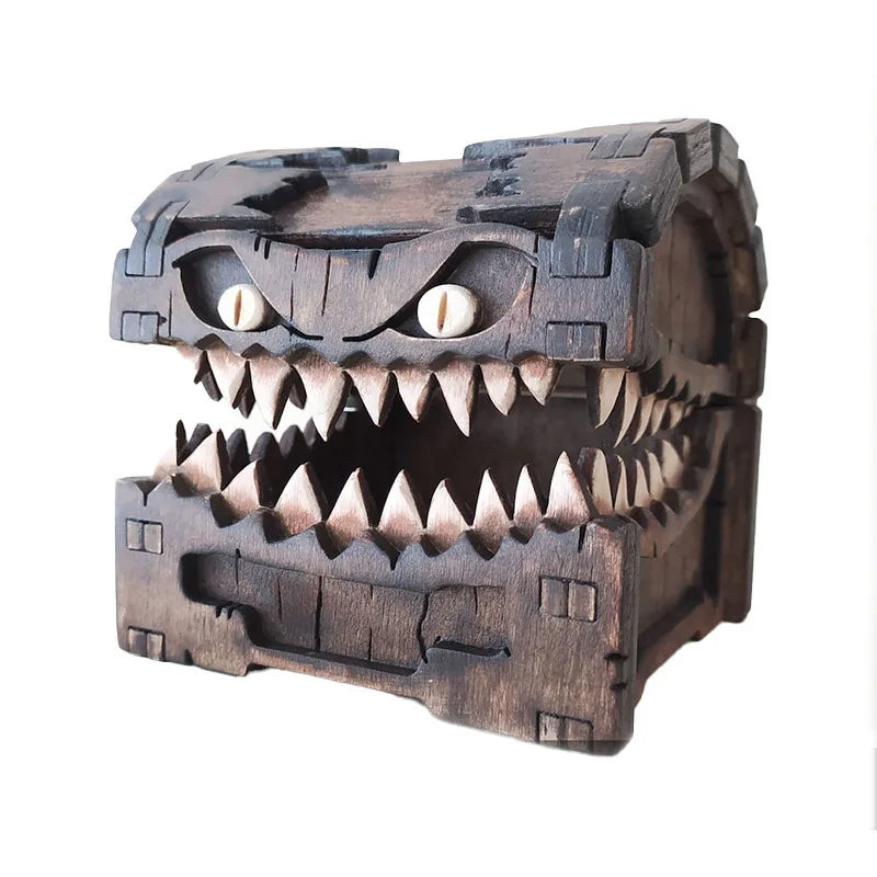 Dungeons And Dragons Treasure Chest Monster Figurines Dice Storage Building Block Crafts Ornaments Games Movies Peripherals Toys