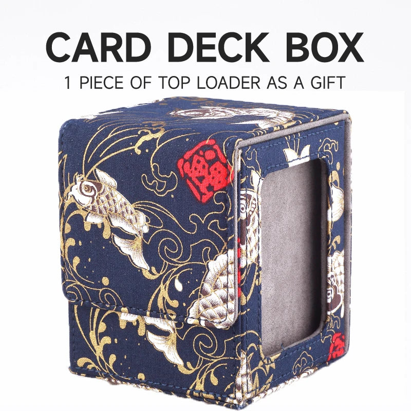 Deck Box for MTG Cards Trading Card Storage Box With Display Window Collectible Trading Card Cases Holds 120+ Sleeved Deck