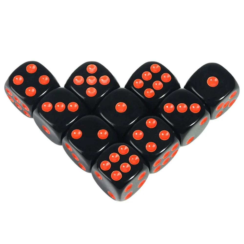 16mm Game Dice D6 of Rounded Corner Six Sided Dice for DND, RPG,Table Board Game or Teaching Math