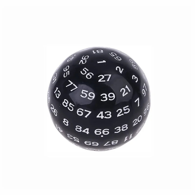 D100 Dice Polyhedral Acrylic 100 Sided Dices For Table Board Role Playing Game Bar Funny Kids Party Entertaiment
