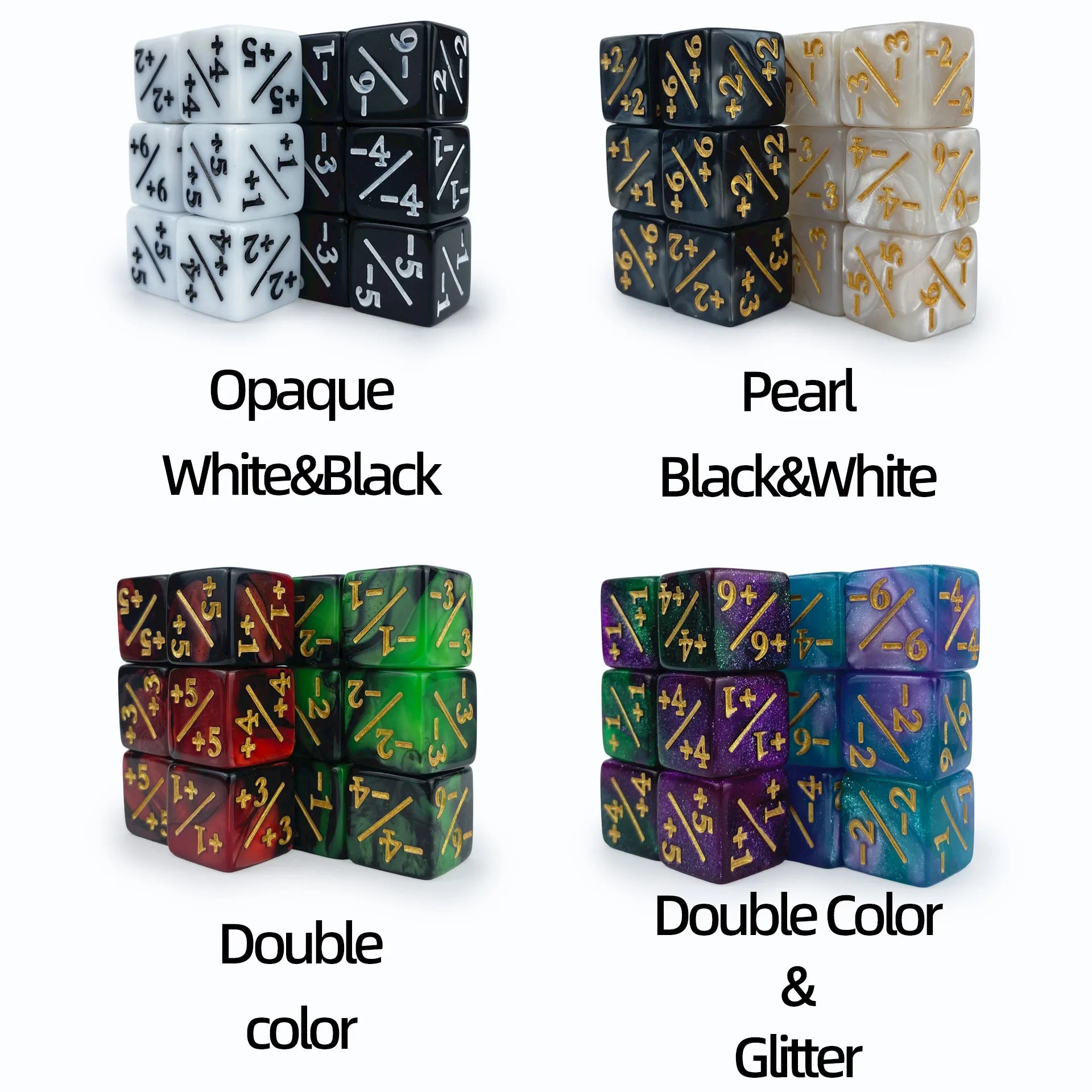 48 Pcs Magic The Gathering MTG Counter Dice Marble Bulk Life Counters Tokens Dice CCG Creature Stats