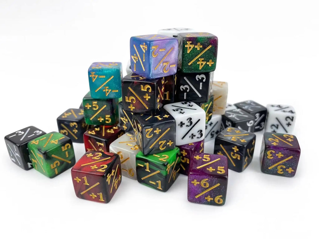 48 Pcs Magic The Gathering MTG Counter Dice Marble Bulk Life Counters Tokens Dice CCG Creature Stats