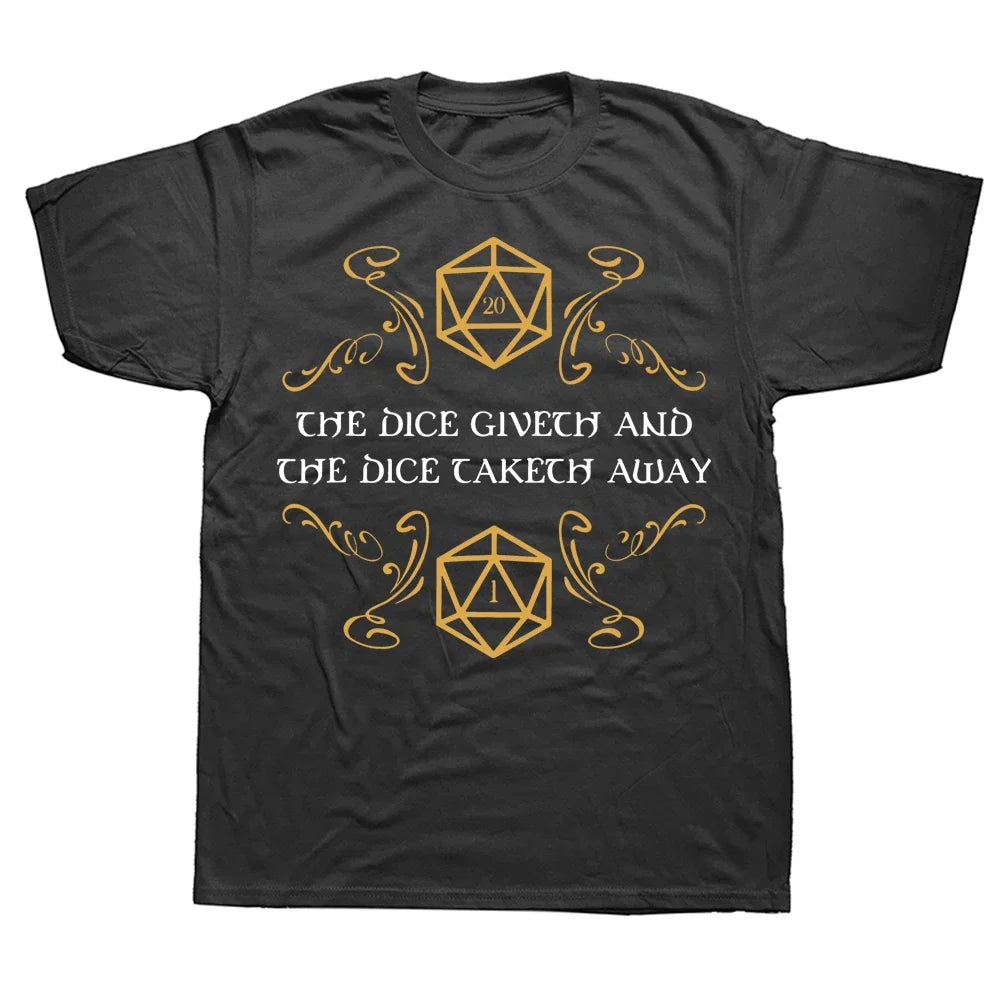 I Have A Plan D20 Dice Role Playing Game DnD T-shirt Novelty Dungeon Dragon T Shirts Graphic Personalized Printed Women Men