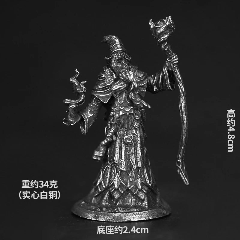 Bronze Metal Dragon and Dungeon Soldier Model Handmade Desktop Game Ornament Chess Toys Gifts Accessories