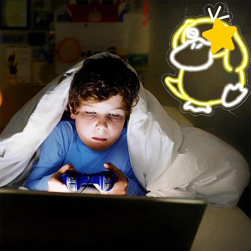 Game Neon Signs for Wall Decor Games Fans Anime Neon Sign for Game Room Birthday Christmas Gift For Monster Game Fans