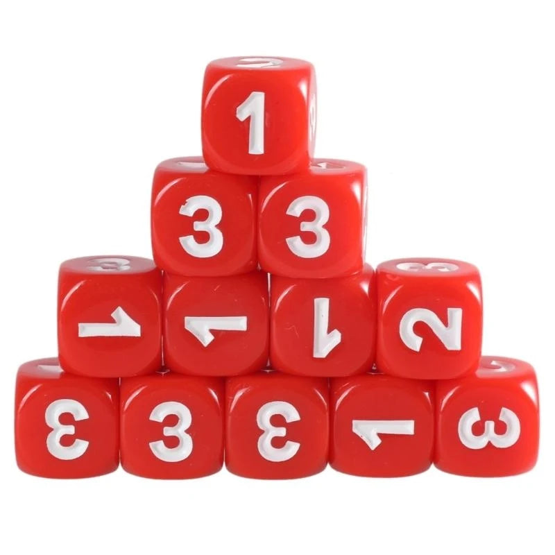 Game Playings Rounded Block Math Teaching Educational Toy Dices Small Colorful Acrylic Six Sided Dices Cubes with Number