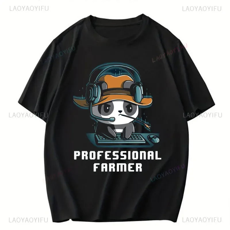 DND Printed T Shirt The Dice Giveth and The Dice Taketh Cats Adventurers Fantasy RPG Role Playing Tabletop Games Cotton T-Shirt