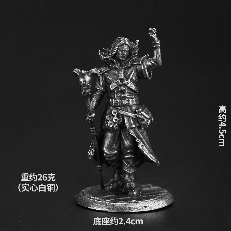 Bronze Metal Dragon and Dungeon Soldier Model Handmade Desktop Game Ornament Chess Toys Gifts Accessories