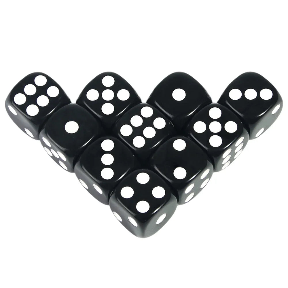 16mm Game Dice D6 of Rounded Corner Six Sided Dice for DND, RPG,Table Board Game or Teaching Math