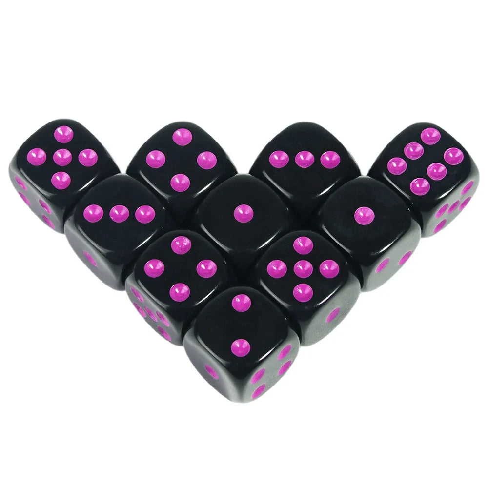 16mm Game Dice D6 of Rounded Corner Six Sided Dice for DND, RPG,Table Board Game or Teaching Math
