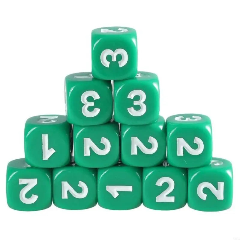 Game Playings Rounded Block Math Teaching Educational Toy Dices Small Colorful Acrylic Six Sided Dices Cubes with Number