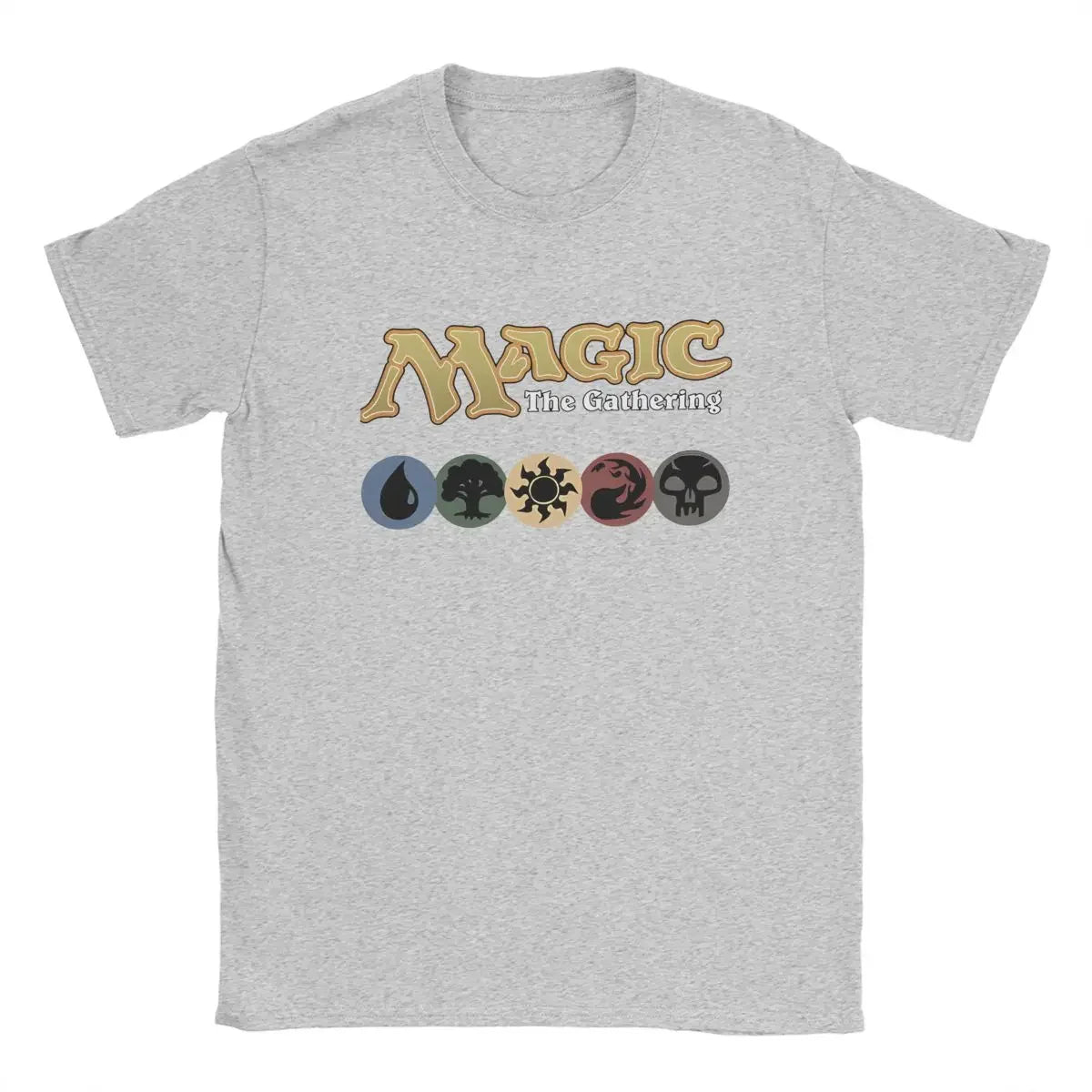 Cotton Tees Crew Neck Short Sleeve T Shirt Plus Size Clothing Magic Games Gathering MTG T-Shirt Men Card Games Vintage 100% new