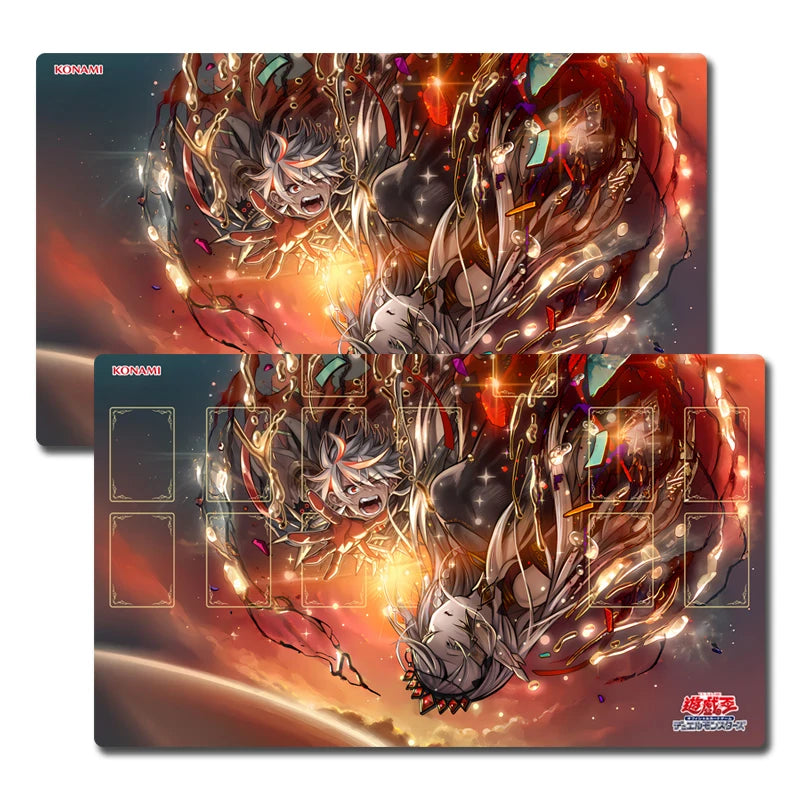 Yugioh Light of the Branded Play Mat Yu-Gi-Oh! TCG OCG Trading Card Games Mat Duel Plate Rubber Card Mat Mouse PadTCG