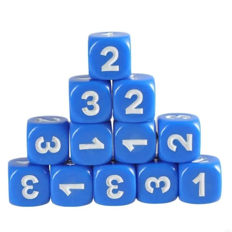 Game Playings Rounded Block Math Teaching Educational Toy Dices Small Colorful Acrylic Six Sided Dices Cubes with Number