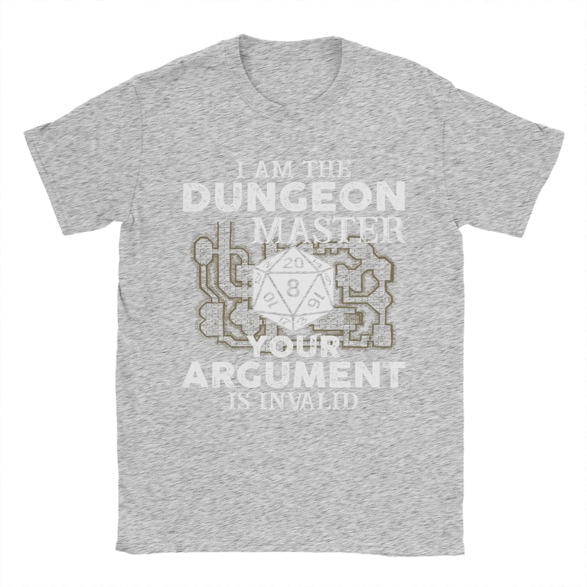 Dungeon and Dragon Dungeon Master T-Shirts for Men  Funny Pure Cotton Tee Shirt Crew Neck Short Sleeve T Shirt Plus Size Tops