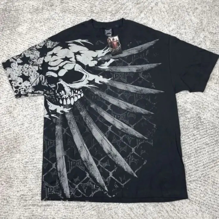 90s Vintage Oversized Wizard Mystic Graphic Print T Shirt Streetwear Unisex Fashion Tee Men Women Casual Unique Style Top