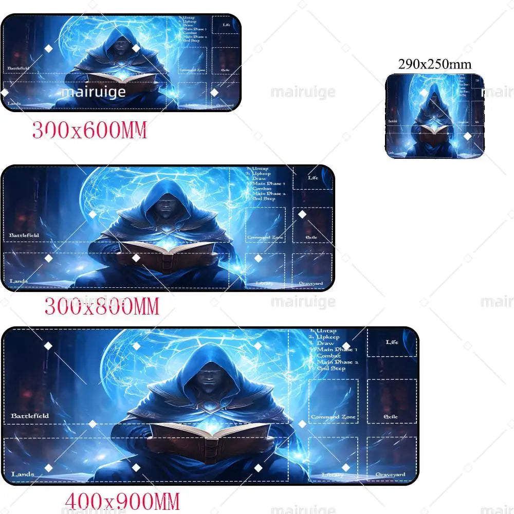 MTG The Magic Gathering Play Mats Original Handcrafted TCG Playmat with Rubber Bottom & Stitched Edge CCG Card Mat 900x400MM