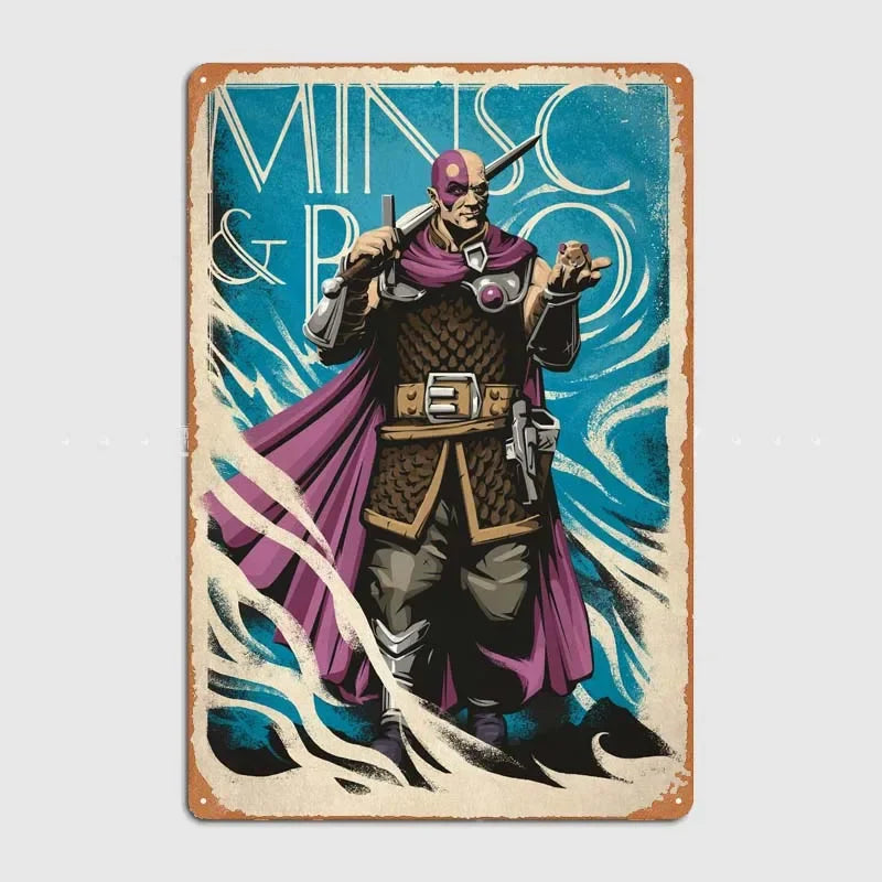 D-Dungeons And Dragons Posters Bedroom Decoration Game Signs Wall Art Vintage Metal Tin Sign for Gamer Room Wall Decoration Home