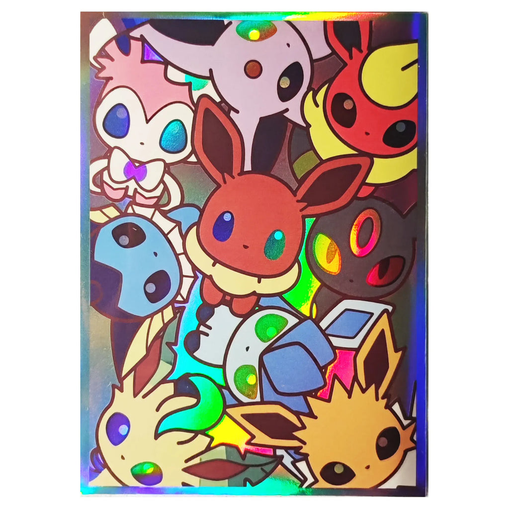 60ct Holo Card Sleeves 66x91mm Anime Protector Illustration Outer Shield Card Cover for PTCG MTG TCG Board Games Trading Cards