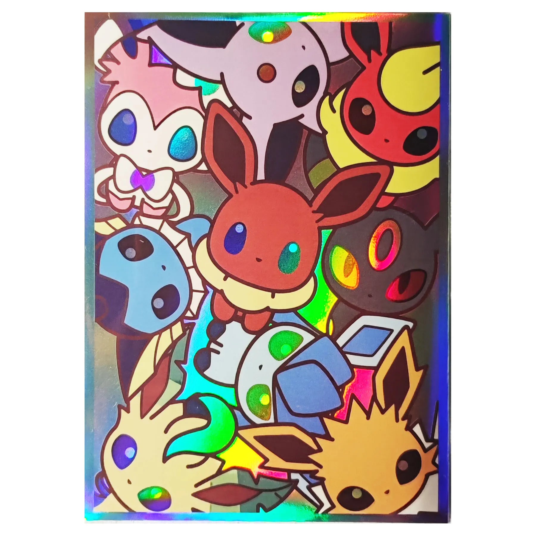 60ct Holo Card Sleeves 66x91mm Anime Protector Illustration Outer Shield Card Cover for PTCG MTG TCG Board Games Trading Cards